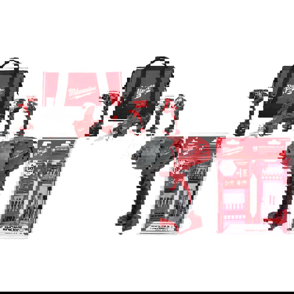 Cordless Tool Combination Kit: 18V